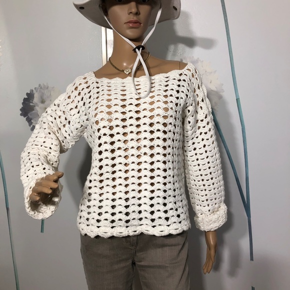 COPY - Oversized hand crocheted sweater - Picture 1 of 6